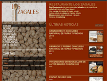 Tablet Screenshot of loszagales.com